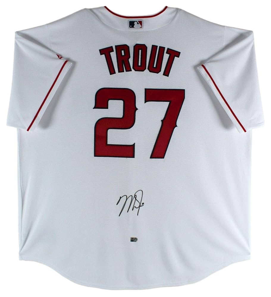 Amazon.com: Angels Mike Trout Signed Majestic Cool Base